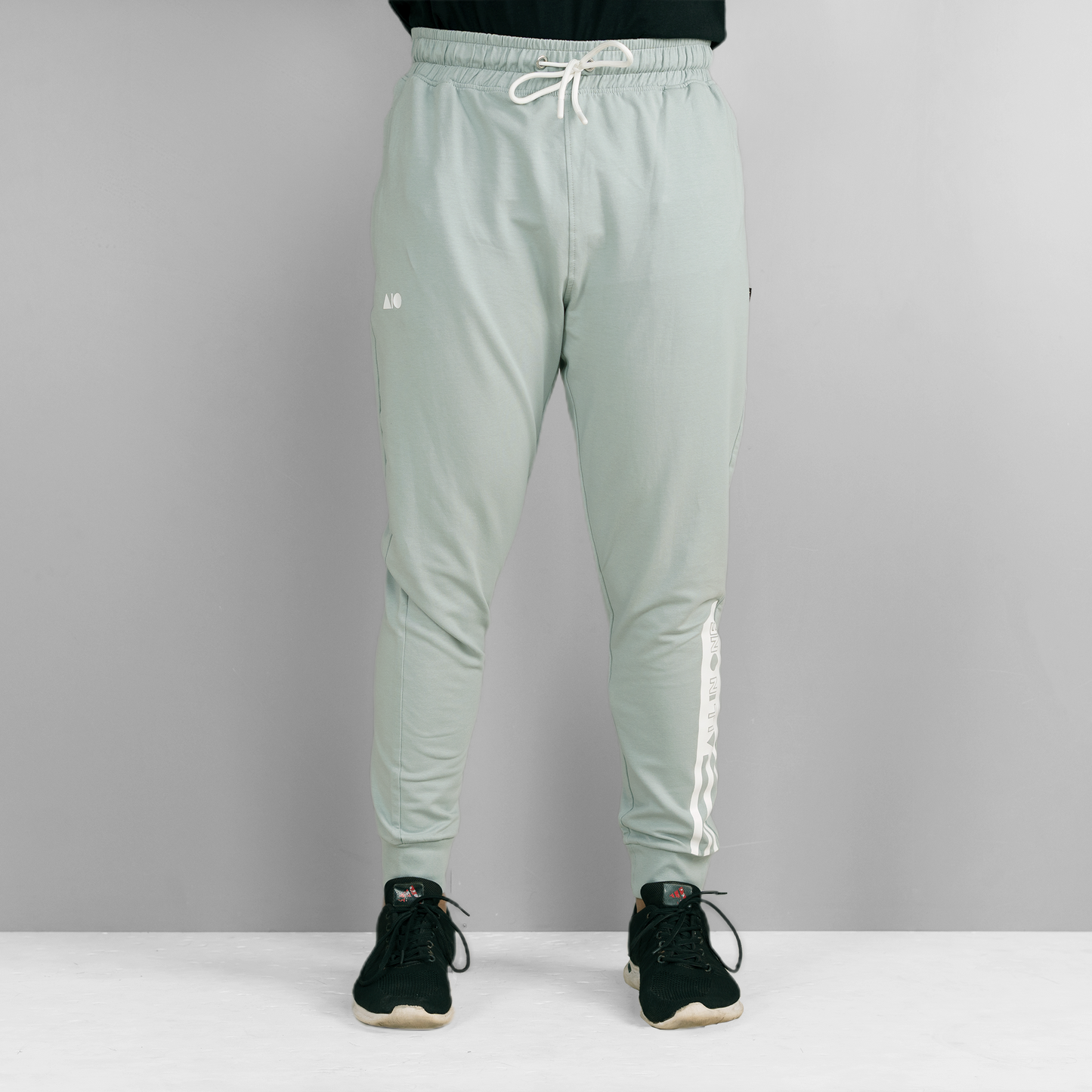Men's Terry Cotton Joggers (Ash Blue)