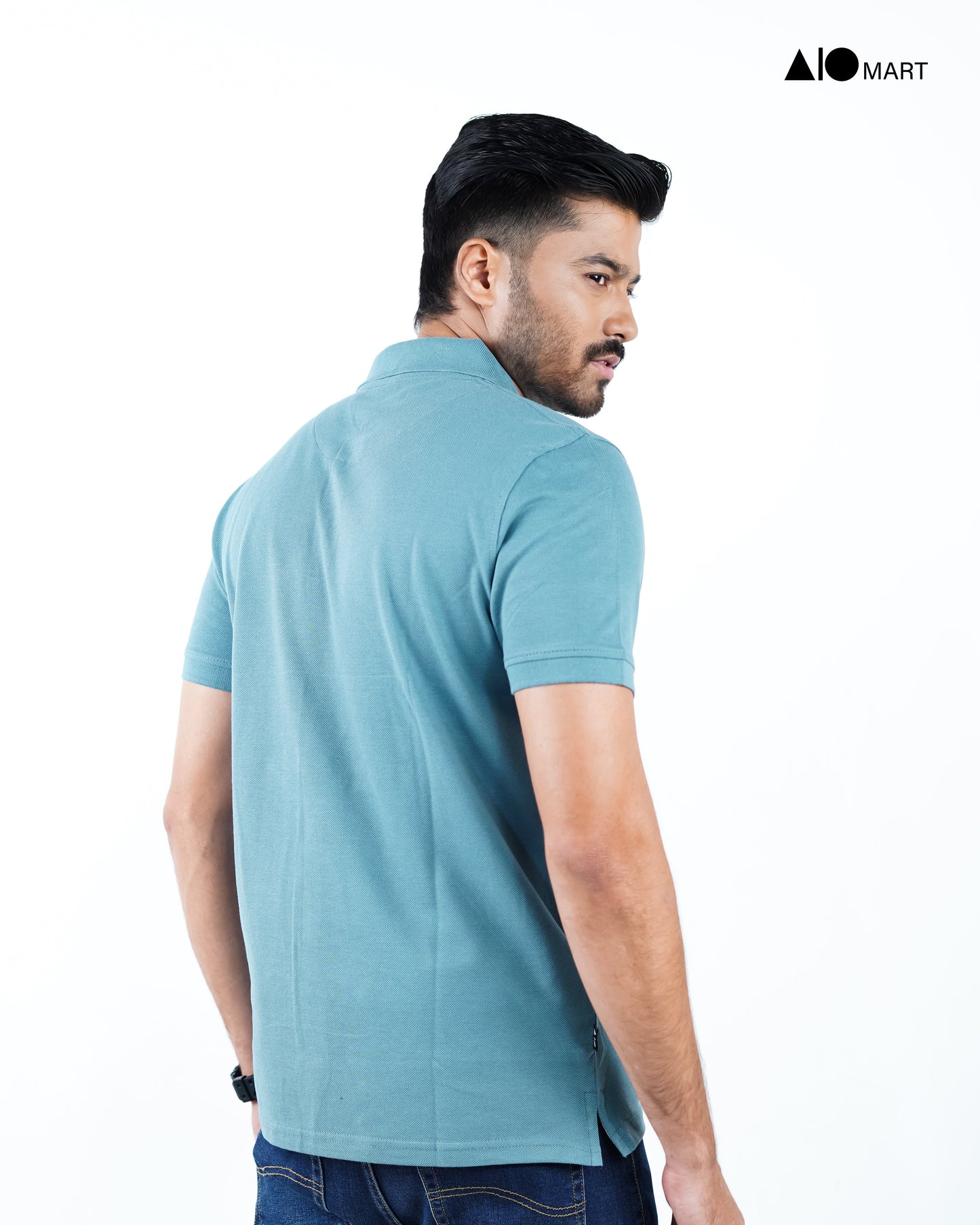 Men's Premium Polo Shirt (Deep Blue)