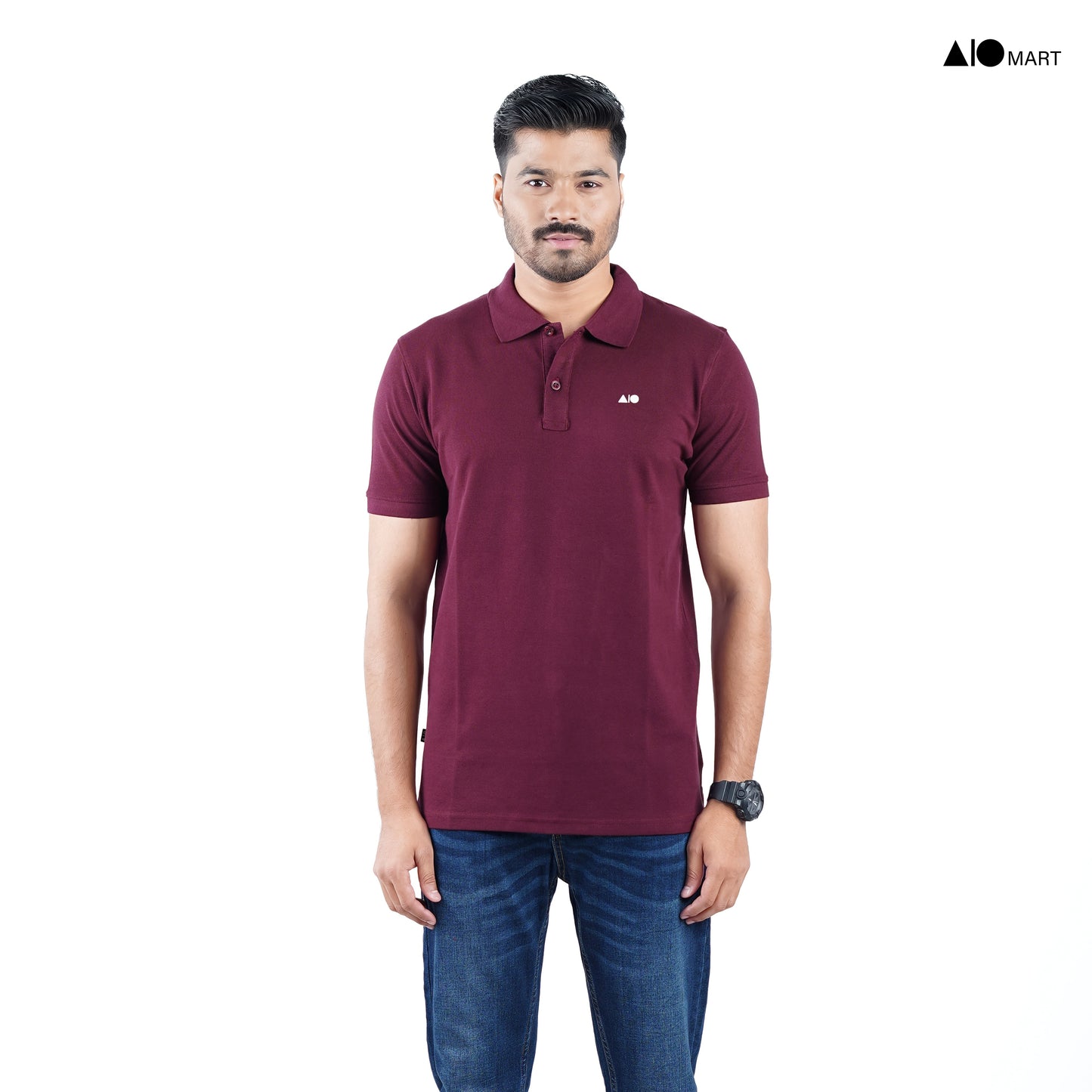 Men's Premium Polo Shirt (Maroon)
