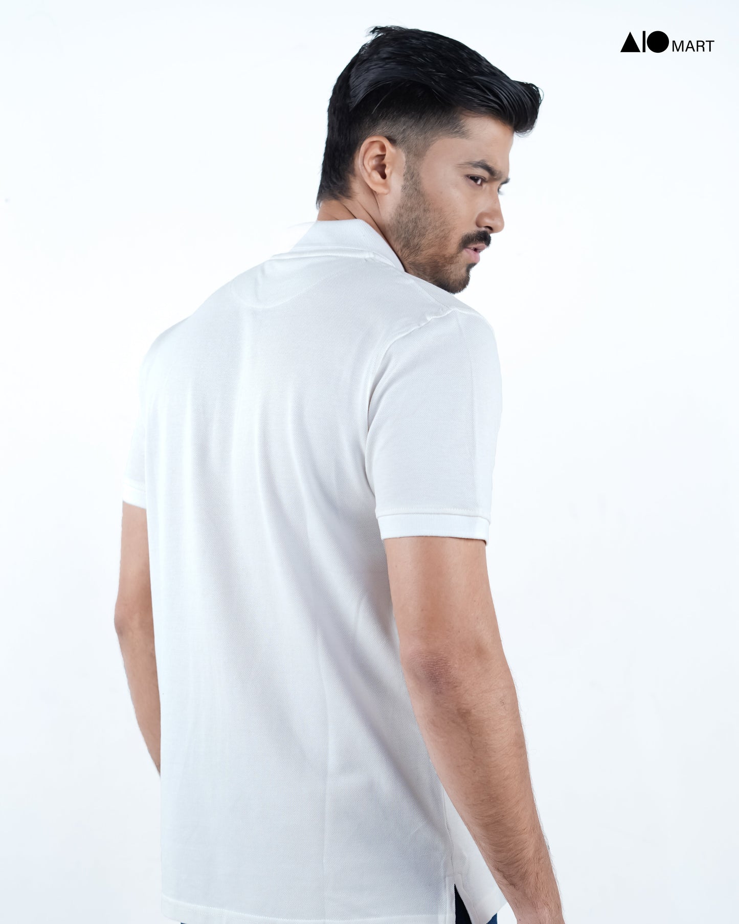 Men's Premium Polo Shirt (White)