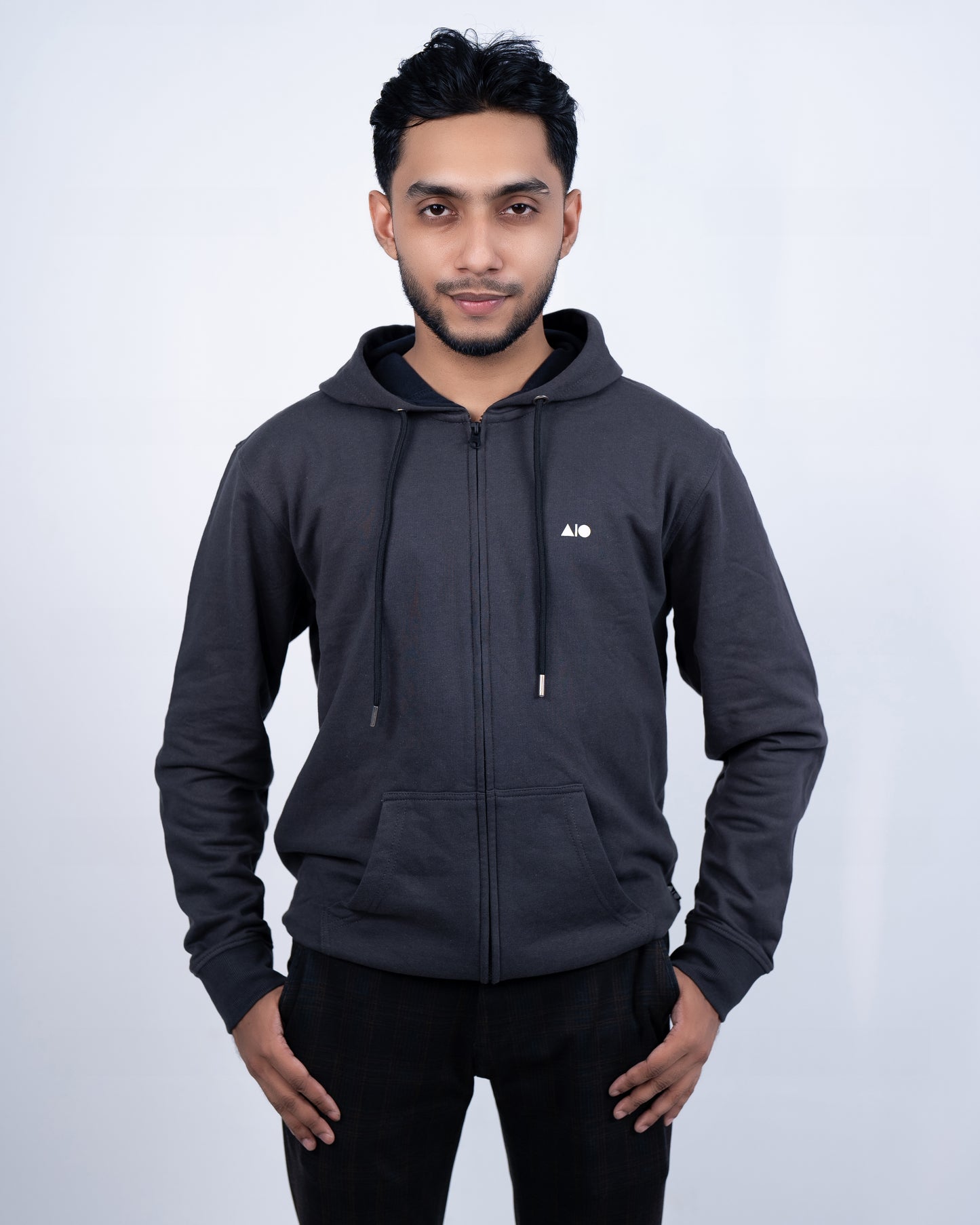 Mens Full Zipper Hoodie (Antacid)