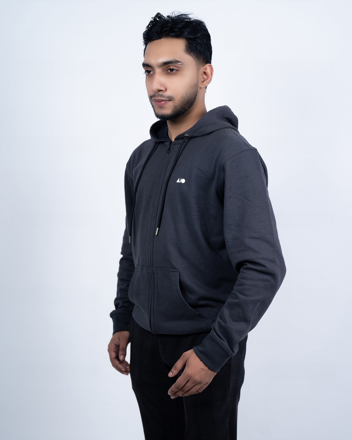 Mens Full Zipper Hoodie (Antacid)