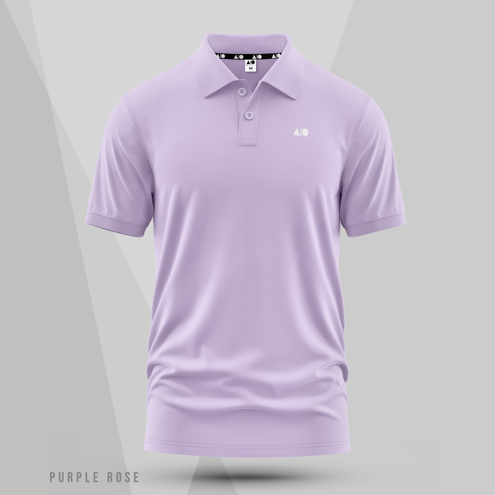 Men's Premium Polo Shirt (Purple Rose)