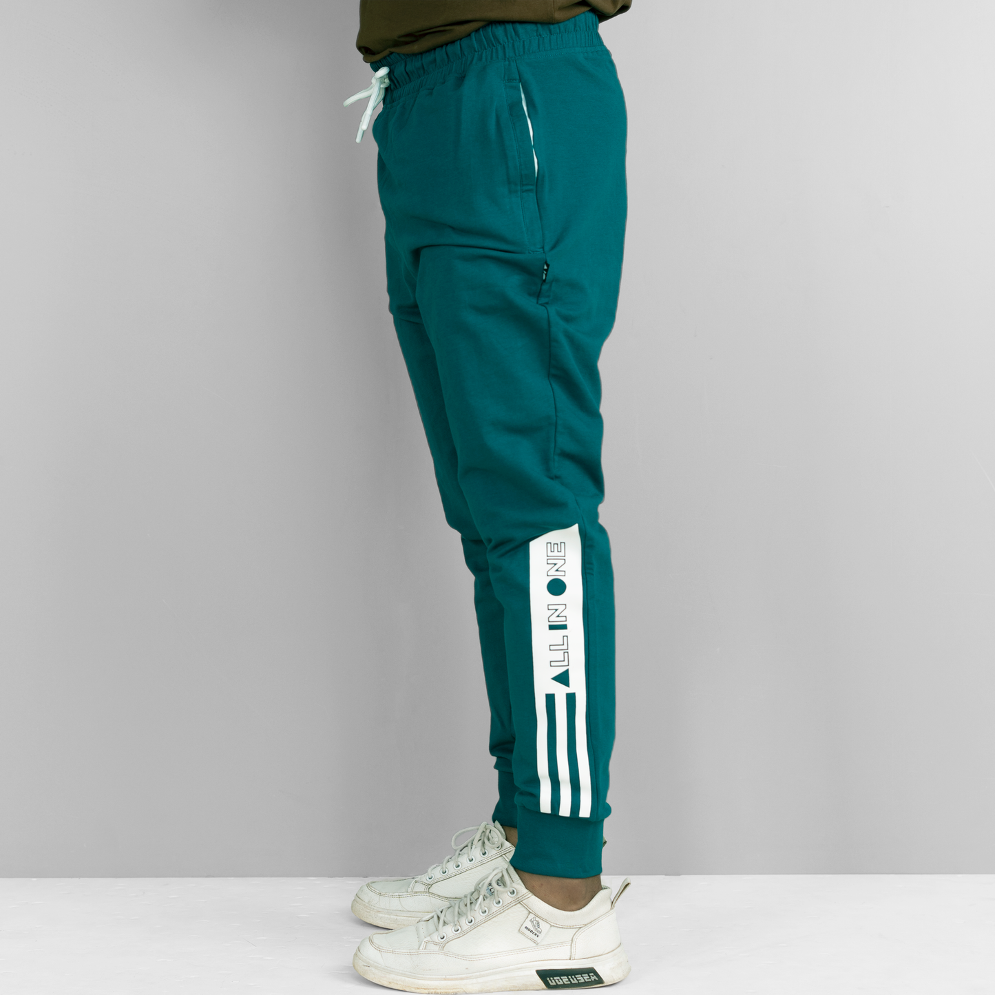 Men's Terry Cotton Joggers (Teal)
