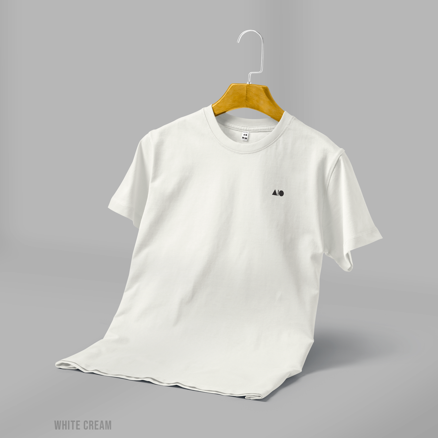 Men's Basic T-Shirt (White Cream)