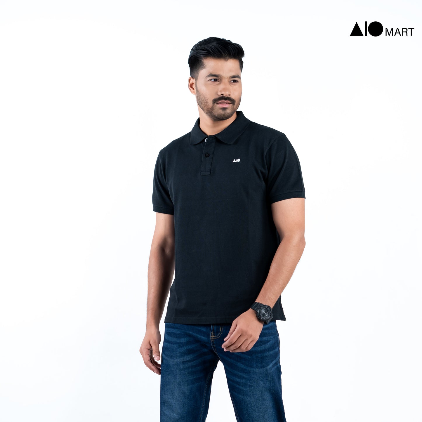 Men's Premium Polo Shirt (Black)