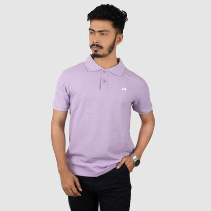 Men's Premium Polo Shirt (Purple Rose)