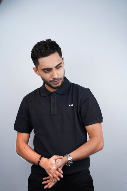 Men's Premium Polo Shirt - Any Three From Black, Purple Rose, Chalk Pink, Deep Blue & Green