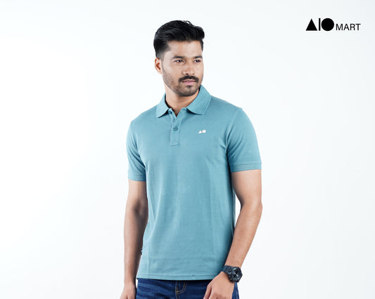 Men's Premium Polo Shirt (Deep Blue)