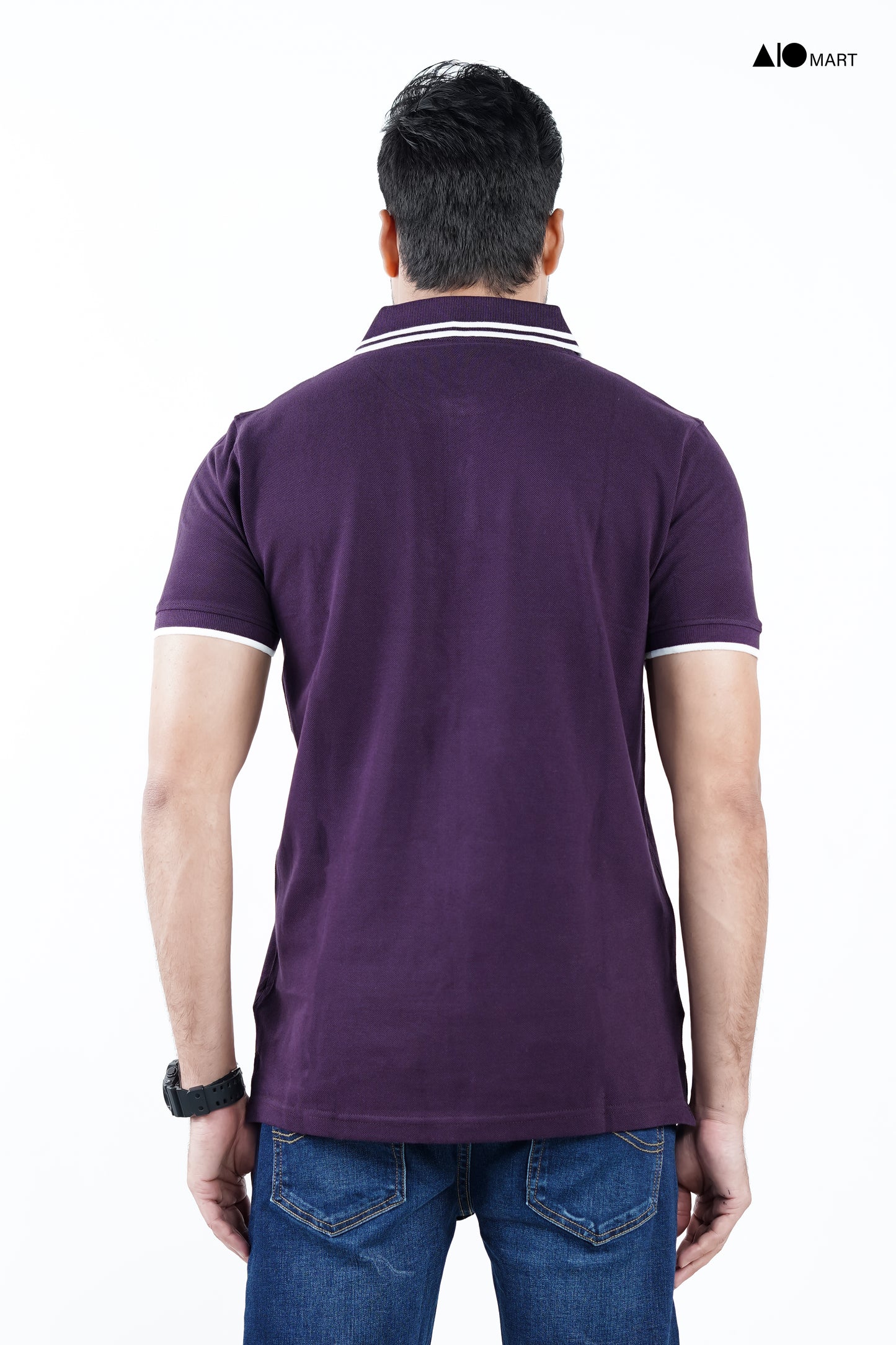 Men's Tipping Polo Shirt (Wine)