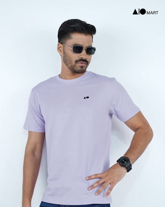 Men's Basic T-Shirt (Purple Rose)