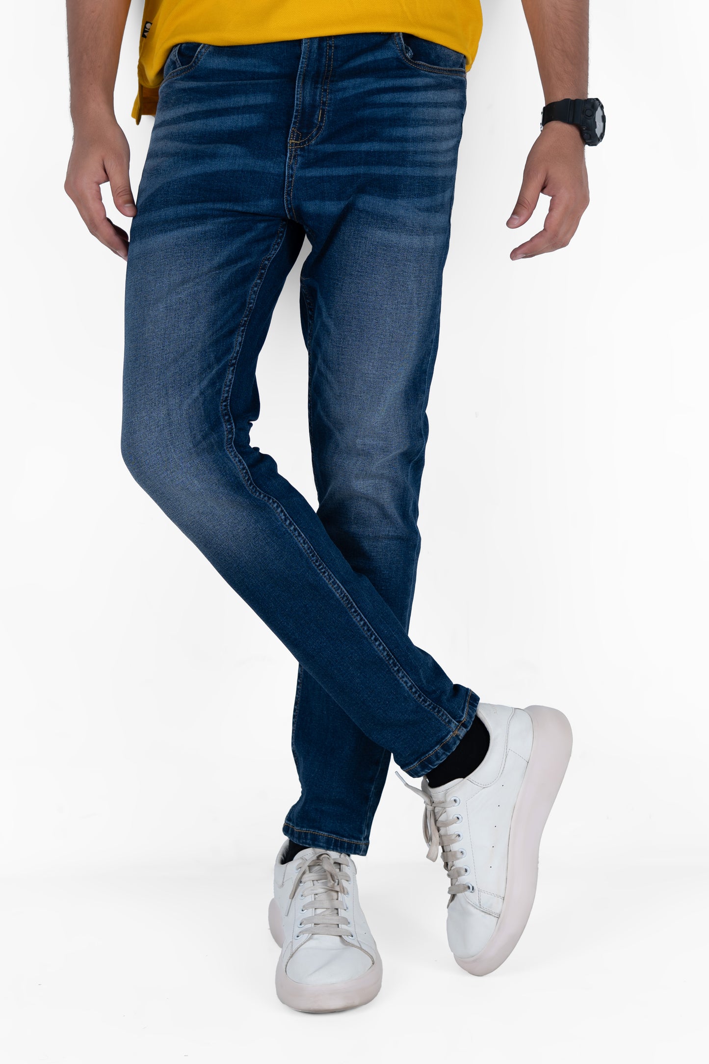 Men's Premium Denim Pant (Mid Indigo Denim)