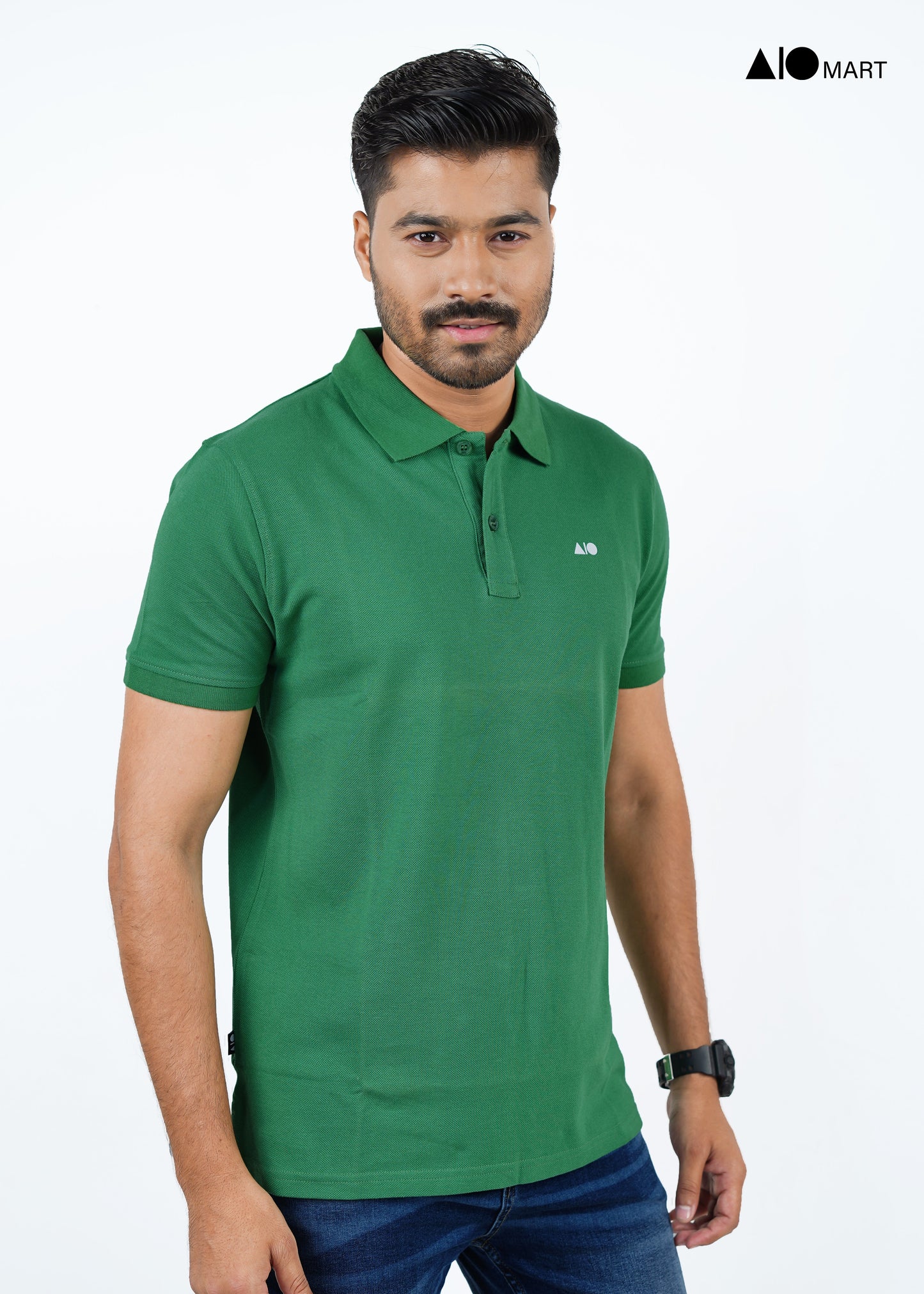 Men's Premium Polo Shirt (Light Green)