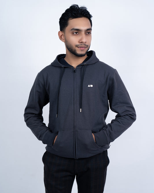 Mens Full Zipper Hoodie (Antacid)