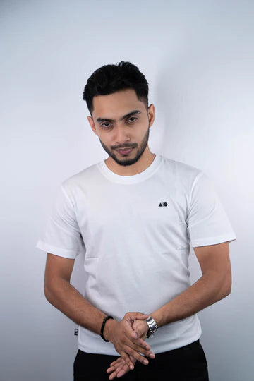 Men’s Premium Cotton T-Shirt - Any 3 From (Black, Peach, Purple, White & Sky Blue)