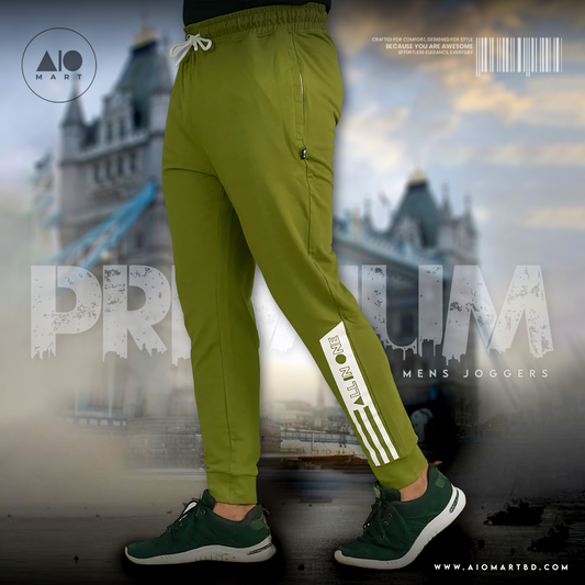 Men's Terry Cotton Joggers (Avocado)