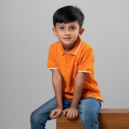 Kid's Polo Shirt - Any 3 From (Red, Green, Blue, Orange & Yellow)