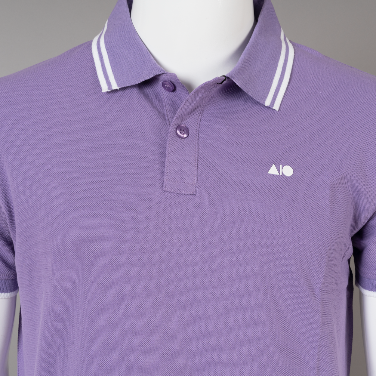Men's Tipping Polo Shirt (Purple)