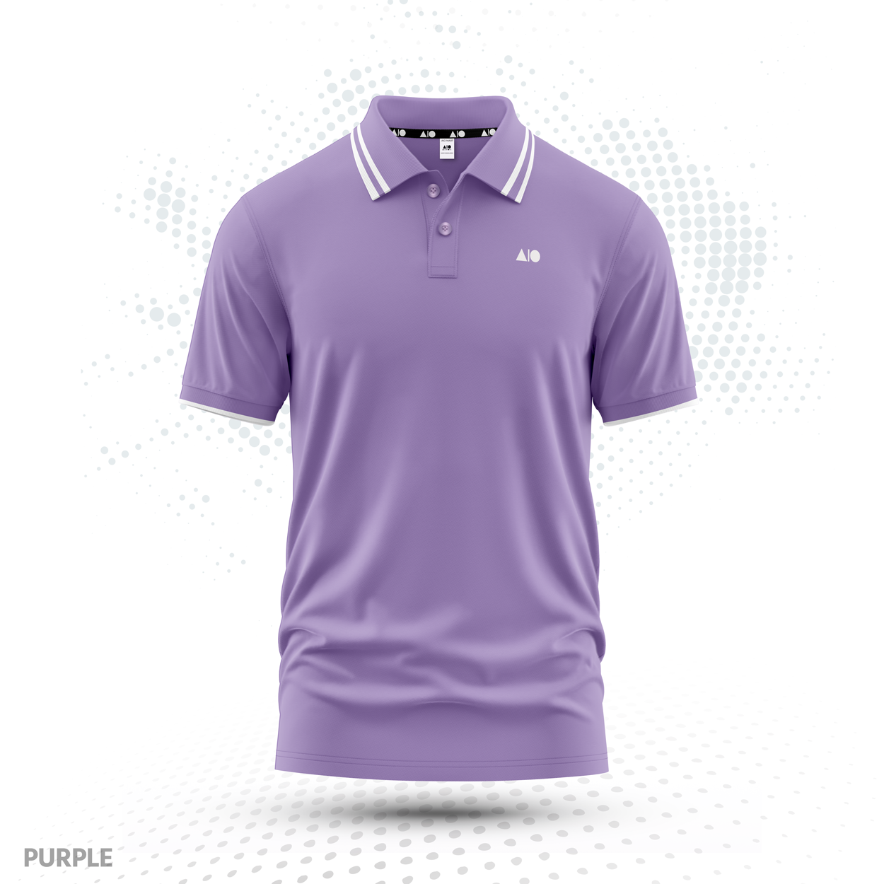 Men's Tipping Polo Shirt (Purple)