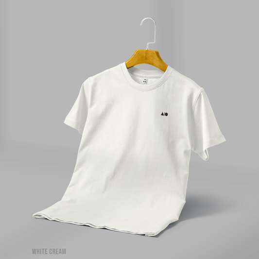 Men's Basic T-Shirt (White Cream)