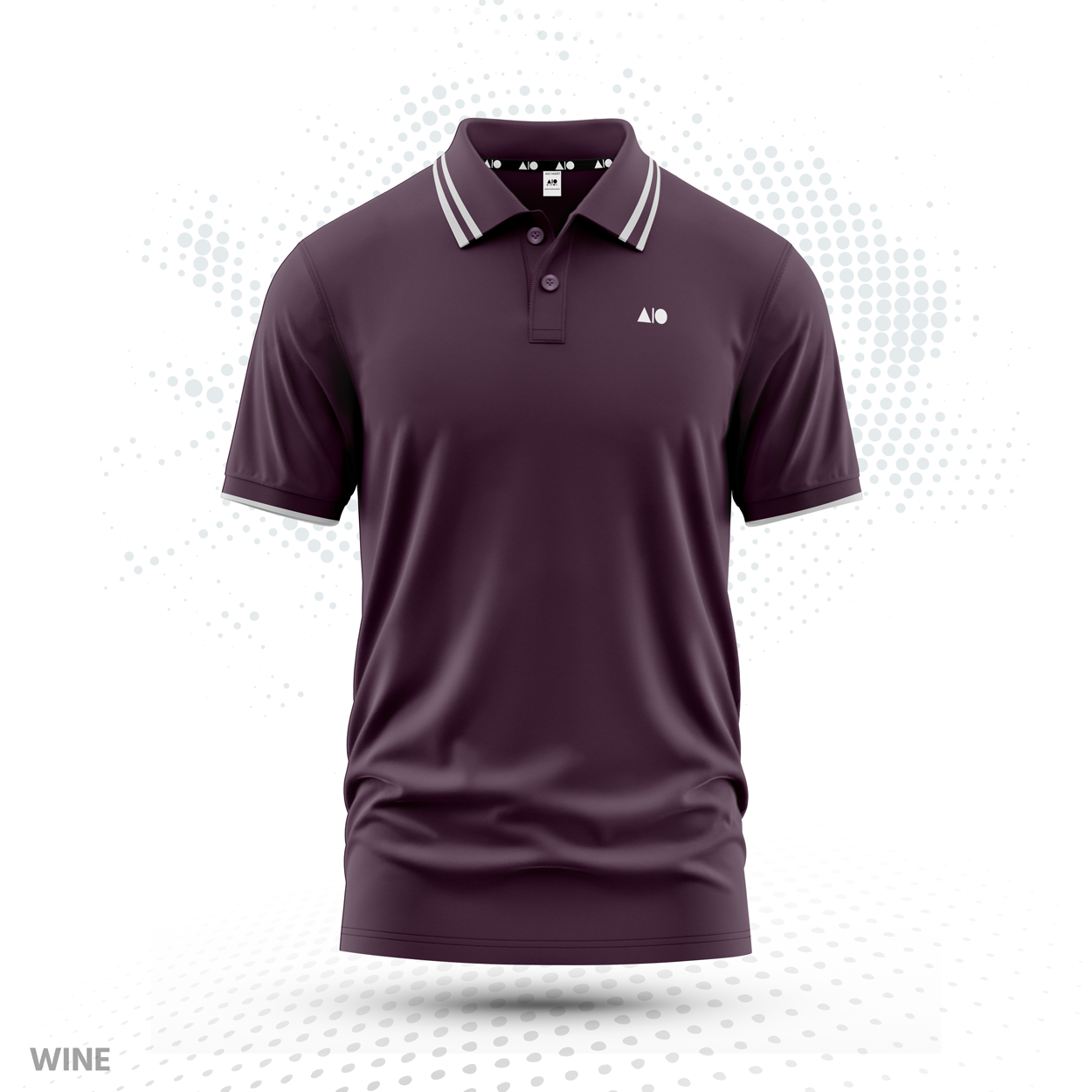 Men's Tipping Polo Shirt (Wine)