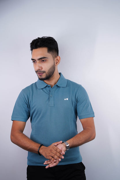 Men's Premium Polo Shirt - Any Three From Black, Purple Rose, Chalk Pink, Deep Blue & Green