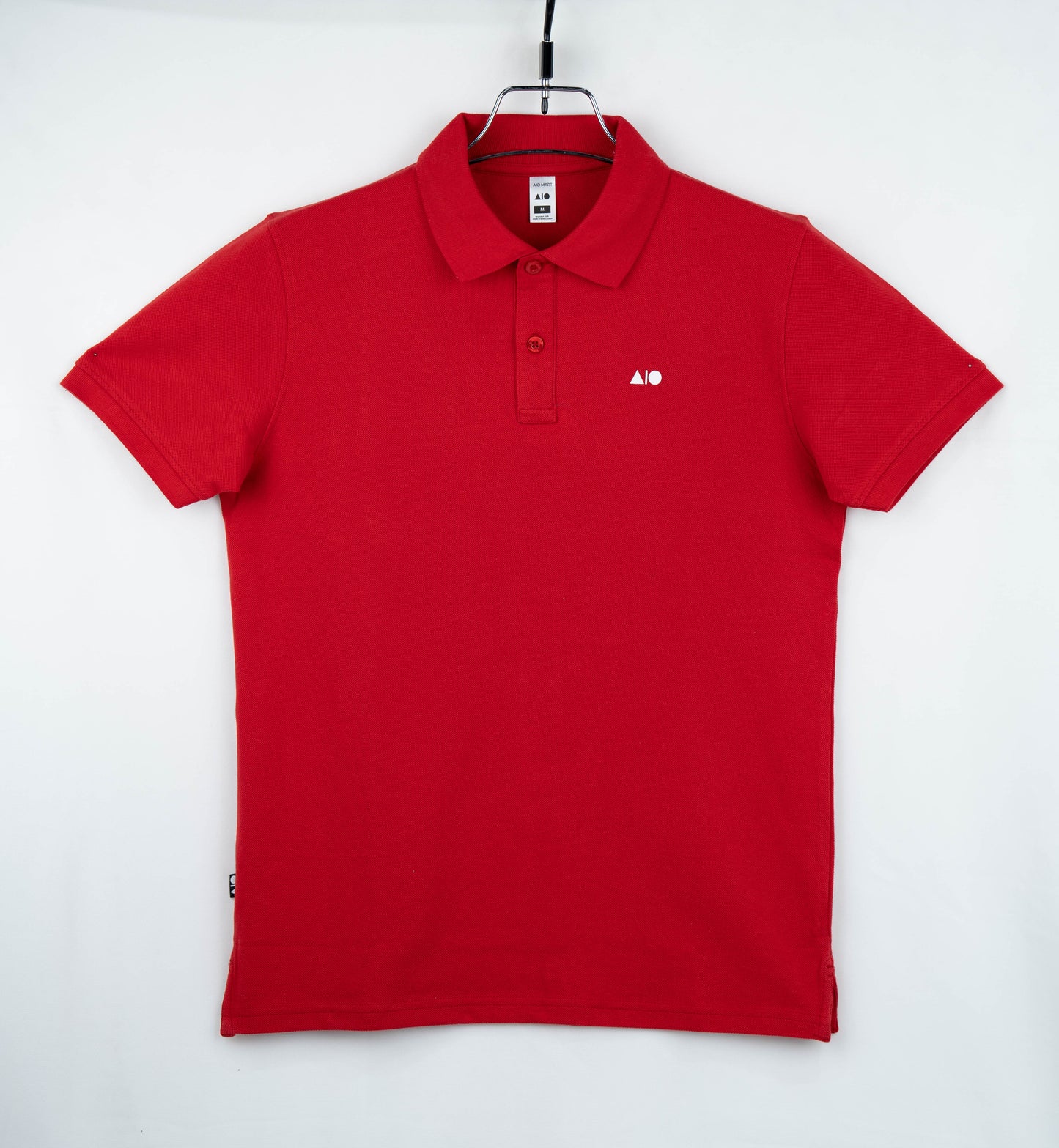 Men's Pique Cotton Polo Shirt (Red)